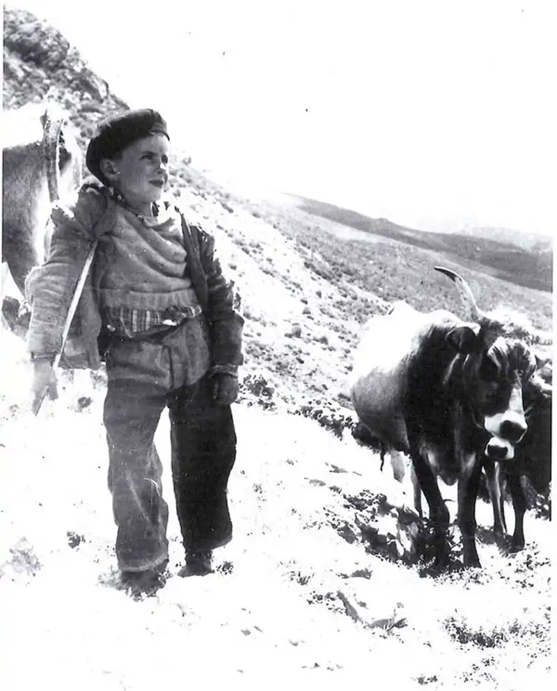 Revilla como niño pastor en una foto compartida en sus redes