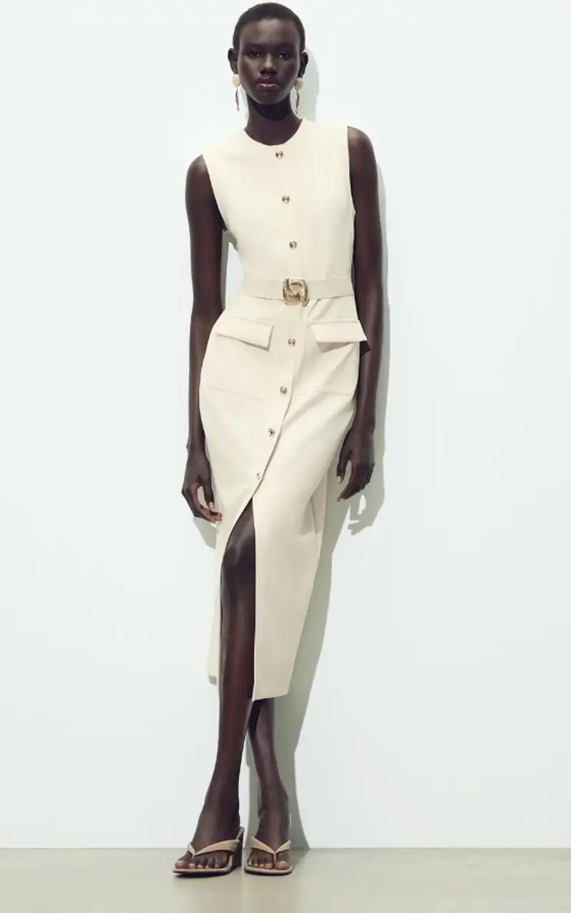 VESTIDO ZARA MIDI