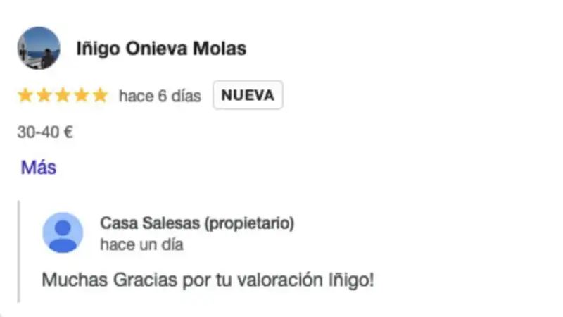 Comentario de Íñigo Onieva