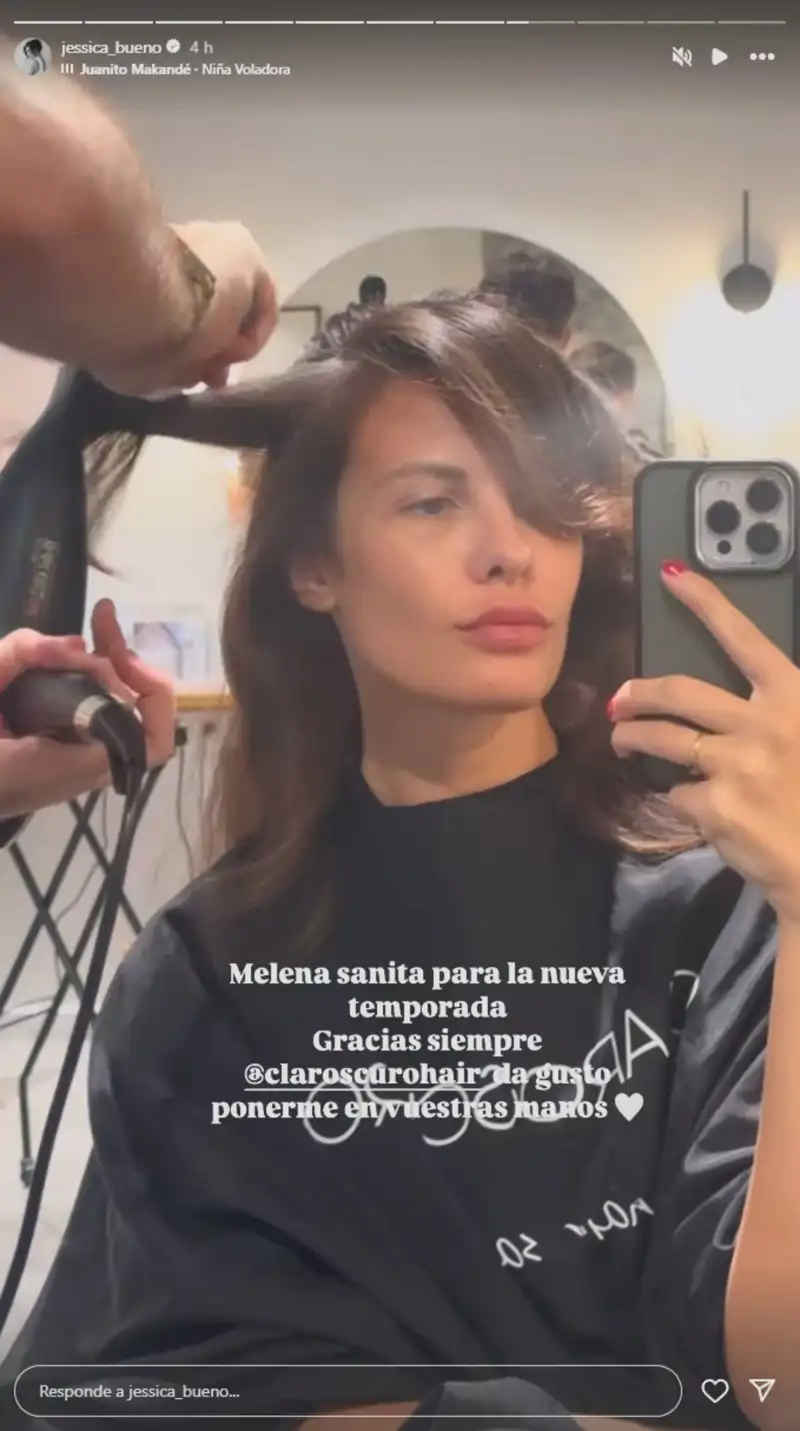 Jessica Bueno con su cambio de look
