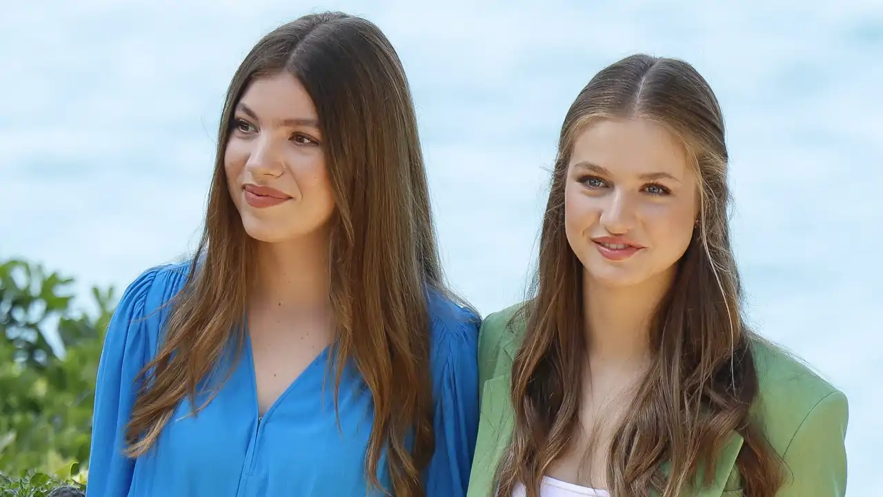 Leonor y Sofía en Girona