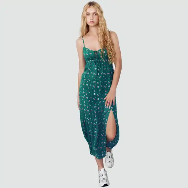Vestido con abertura