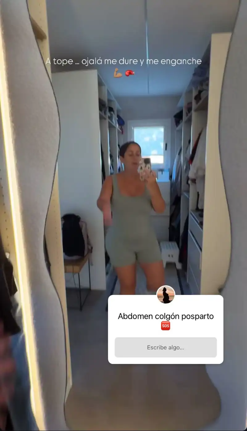 Anabel Pantoja comparte su objetivo fitness tras convertirse en madre: "Estoy en modo deportiva"