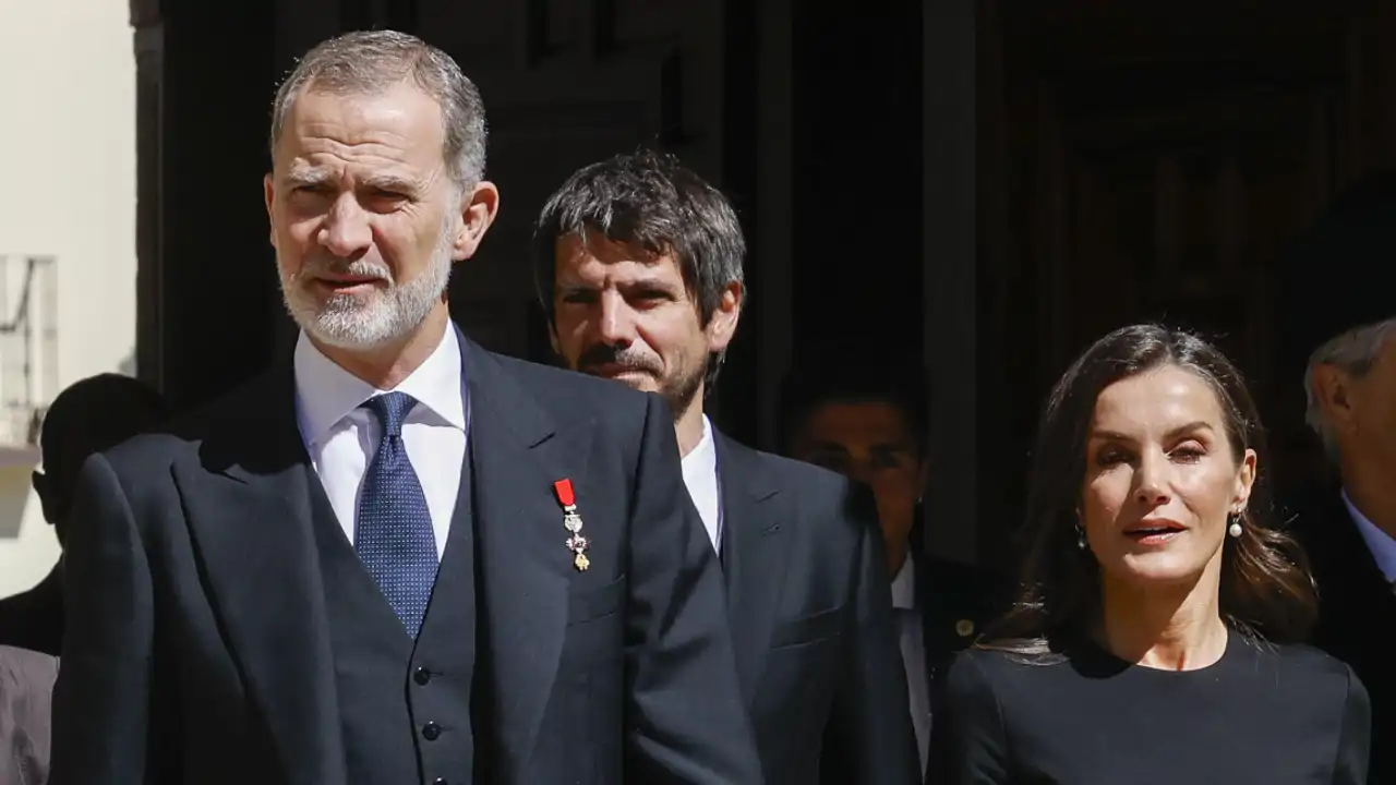 Los Reyes Felipe y Letizia durante el Premio Cervantes