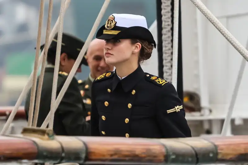 La Princesa Leonor en el buque escuela Juan Sebastián de Elcano
