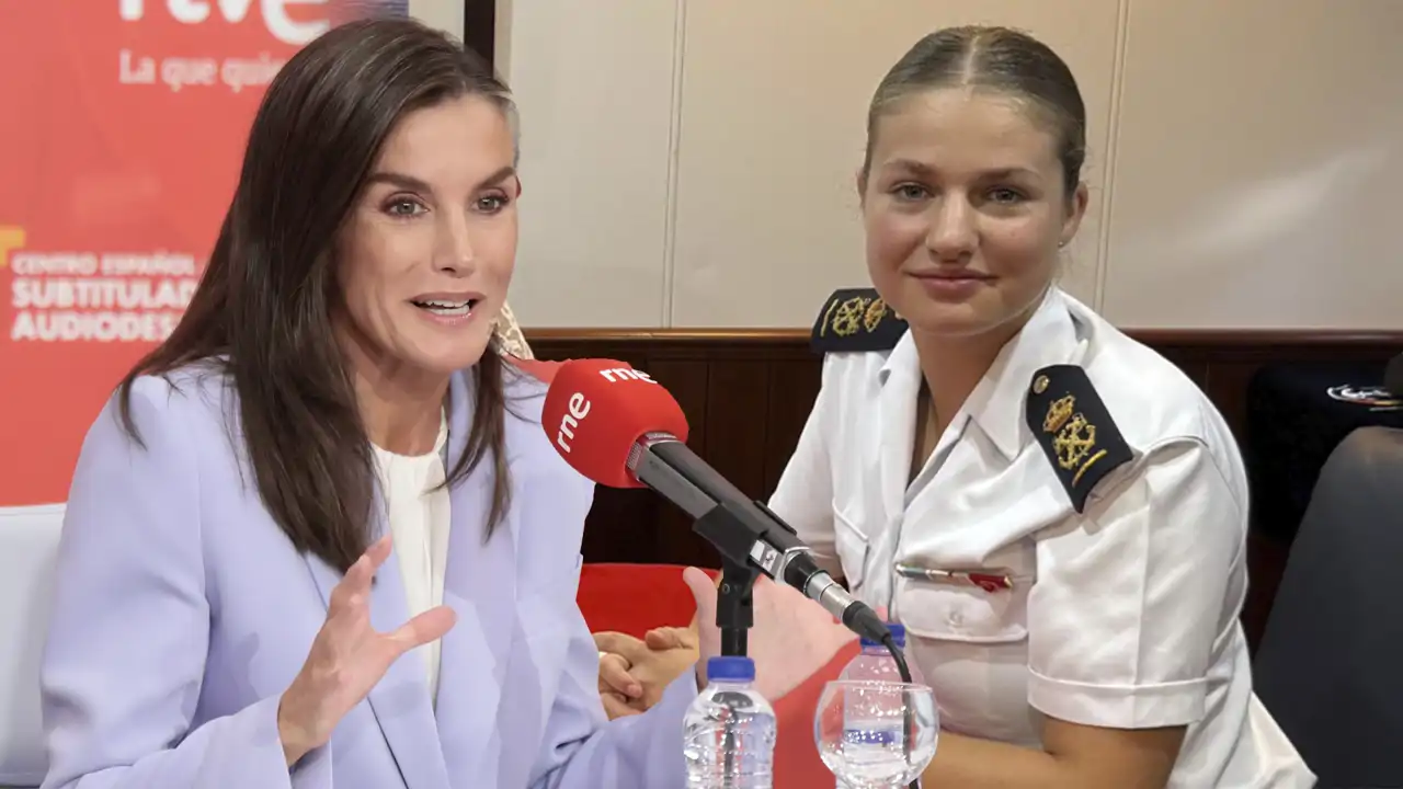 La Princesa Leonor y la Reina Letizia en la radio