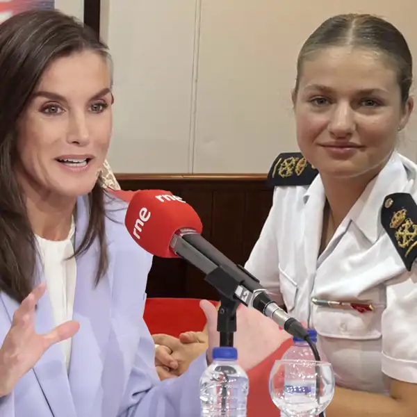 La Princesa Leonor y la Reina Letizia en la radio