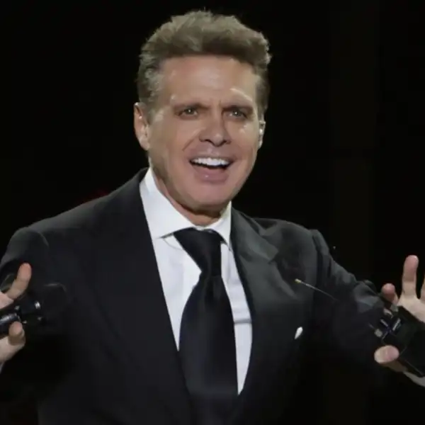 Luis Miguel en un concierto.