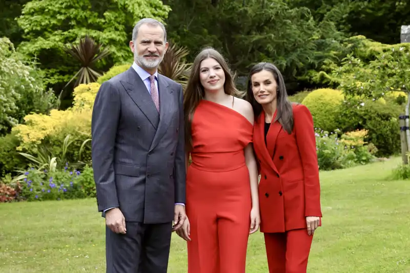 Sus Majestades los Reyes junto a la infanta Sofía
