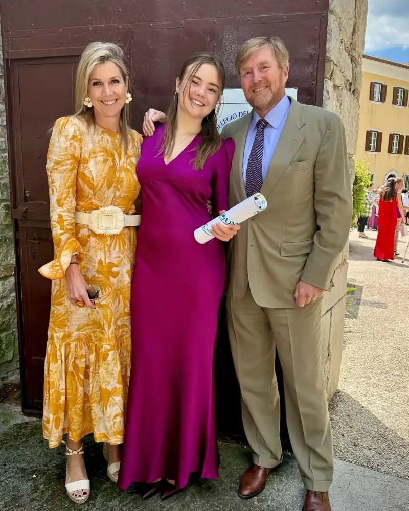Guillermo y Máxima de Holanda en la graduación de su hija, la princesa Ariane.