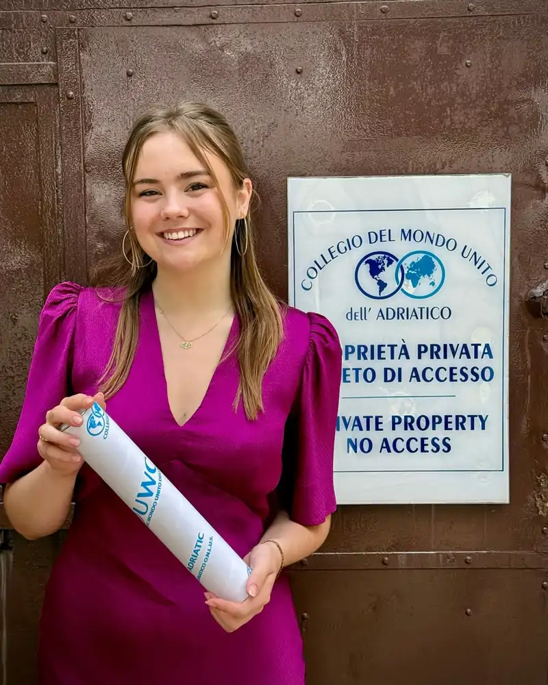 La princesa Ariane, en su graduación.