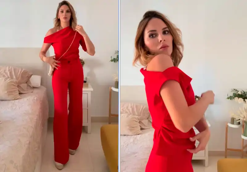 El look monocromático de Irene Rosales