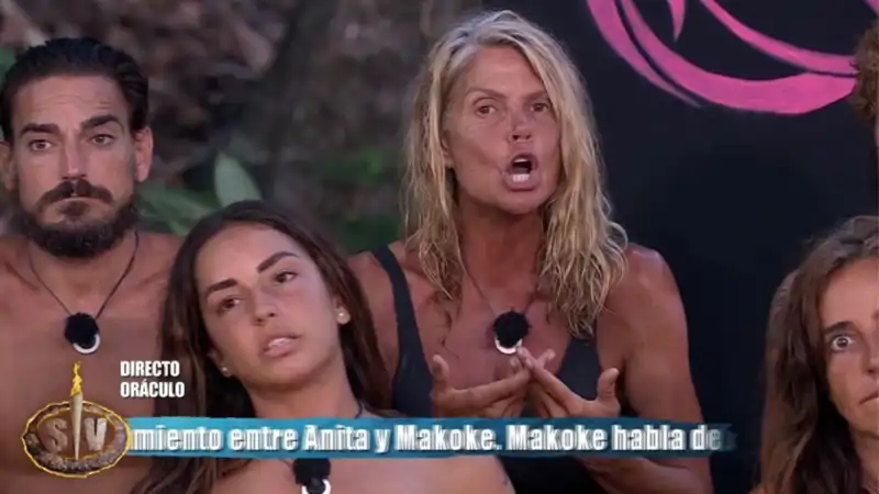 La gran discusión entre Makoke y Anita. 