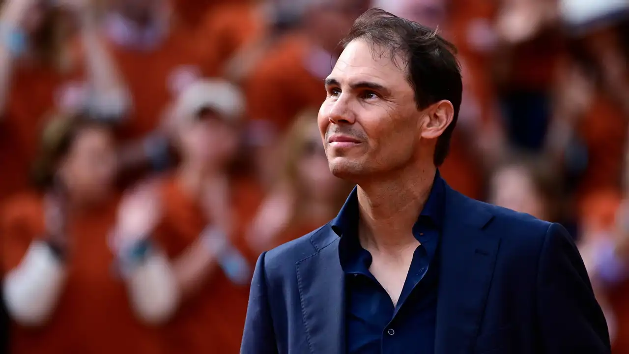 Rafa Nadal en su homenaje