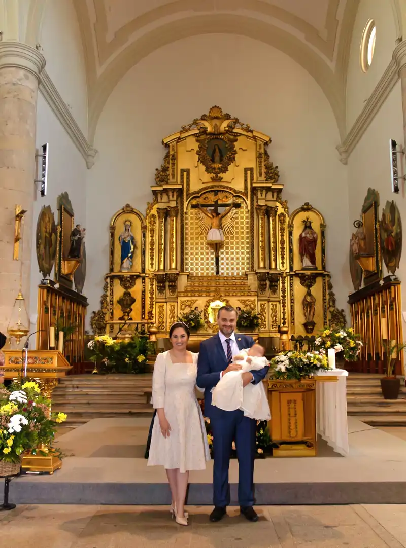 El bautizo del primer hijo de Aneth Acosta