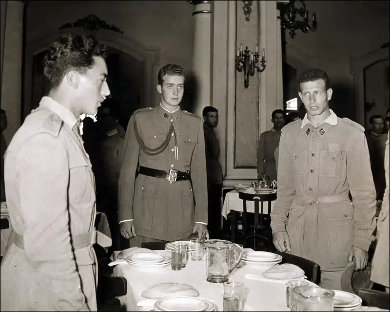 El emérito, en la Academia Militar de Zaragoza.
