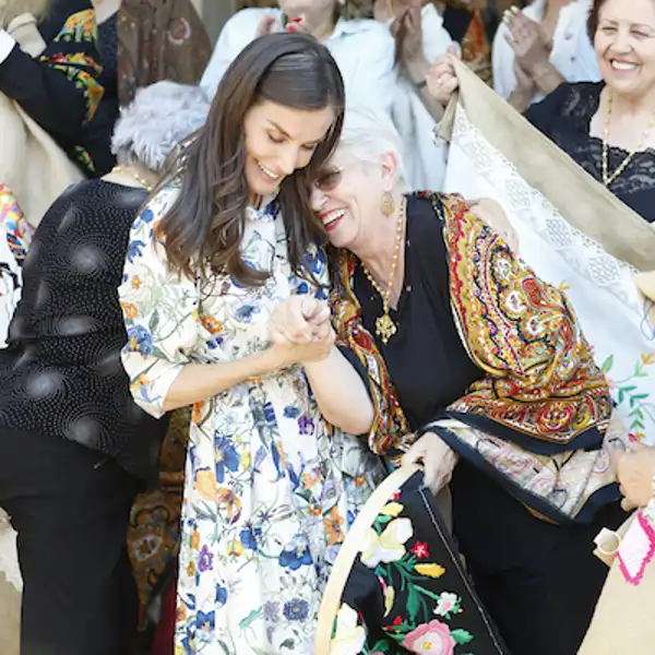 La Reina Letizia durante su visita a Guadalupe