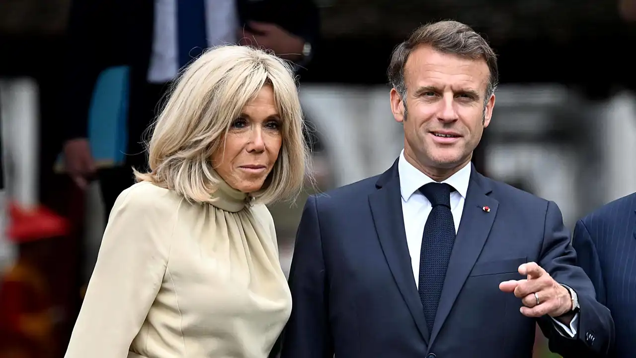 Los Macron en un momento de su visita oficial a Vietnam