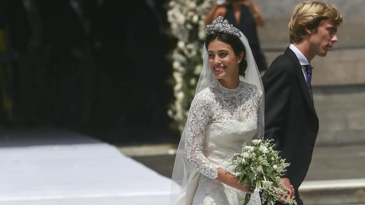 Alessandra de Osma durante su boda con Christian de Hannover