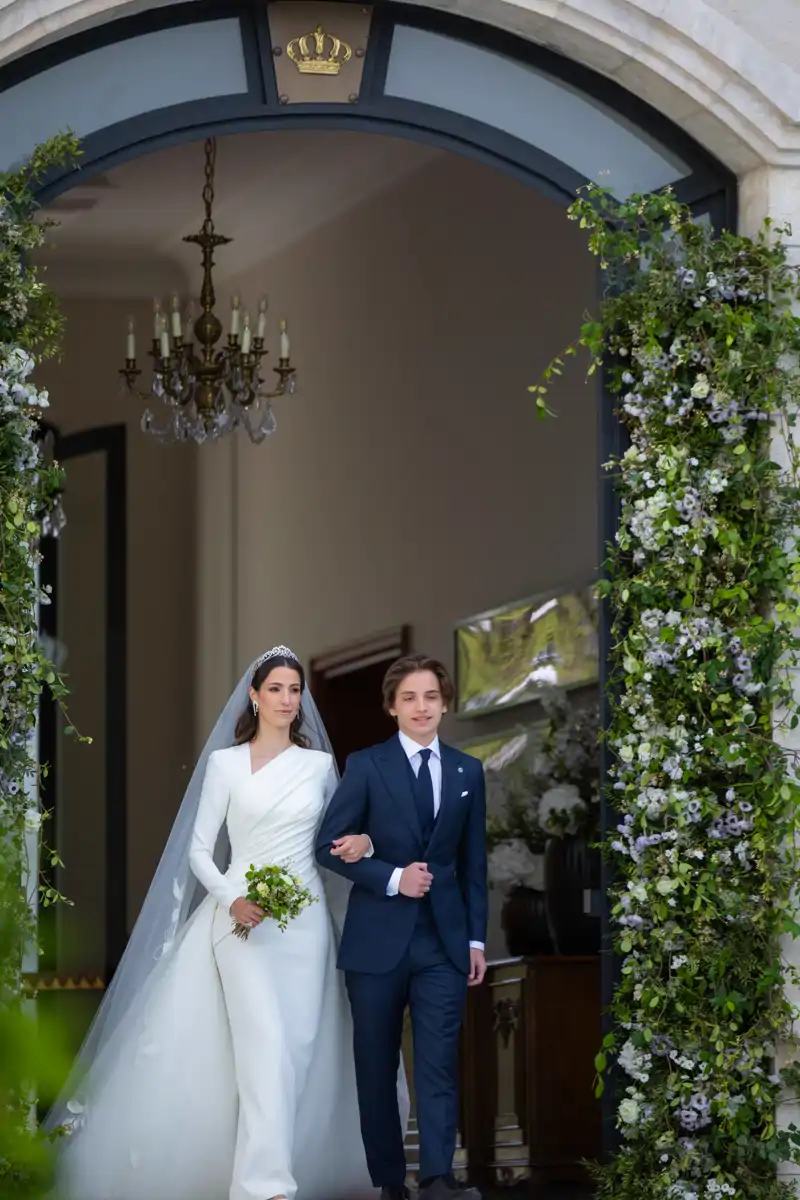 El vestido de novia de Rajwa AL SAIF