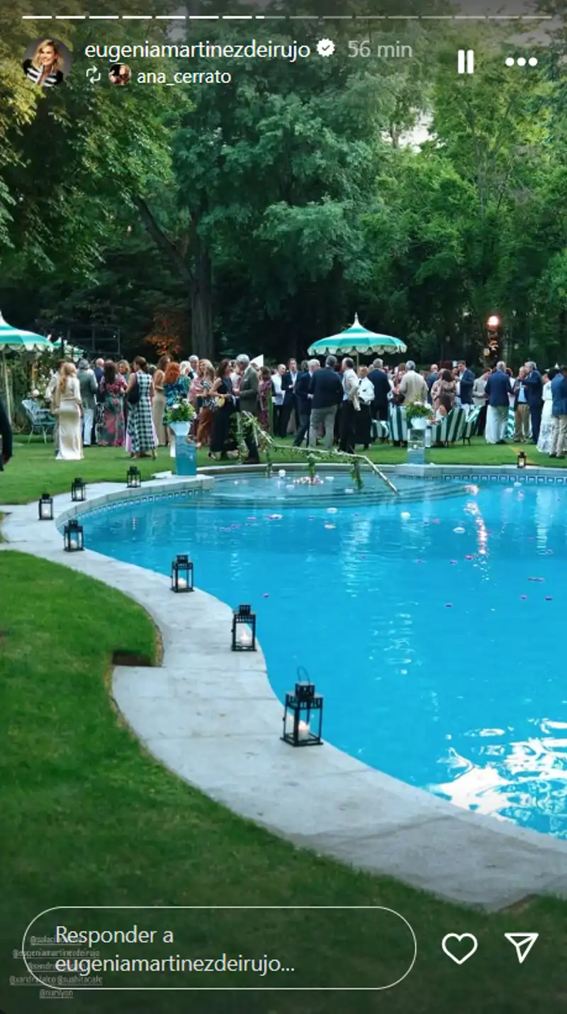 La magnífica piscina del Palacio de Liria