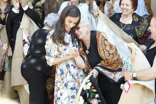 La Reina Letizia durante su visita a Guadalupe