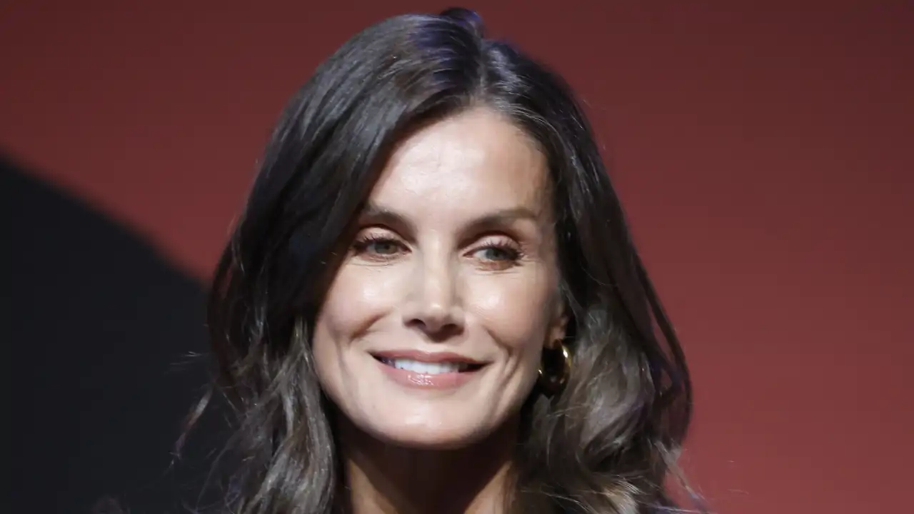 La Reina Letizia muy sonriente
