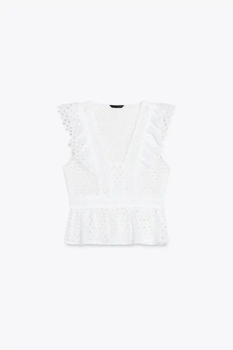 Top halter combinado de Zara 17,95 euros