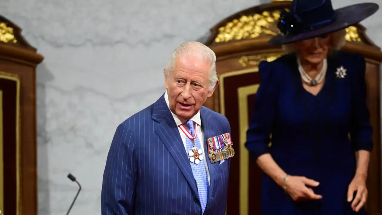 El Rey Carlos III durante su viaje a Canadá