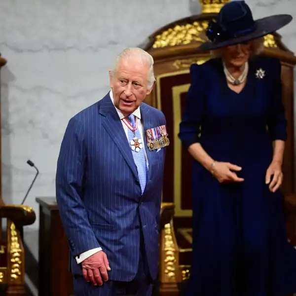 El Rey Carlos III durante su viaje a Canadá