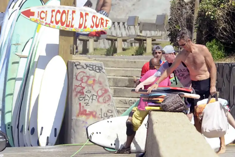 Iñaki Urdangarin durante unas vacaciones en Bidart