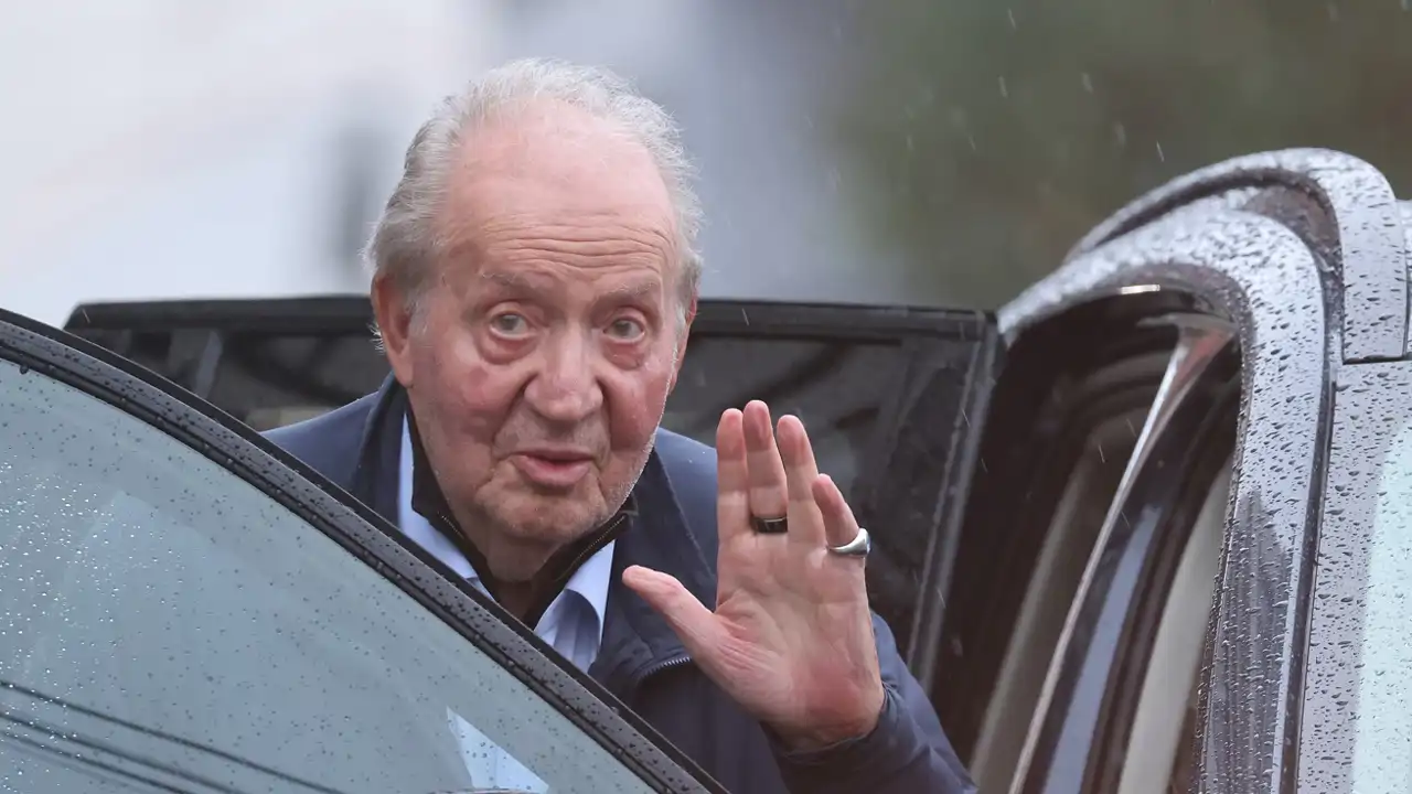 Juan Carlos I el pasado mes de octubre en Sanxenxo