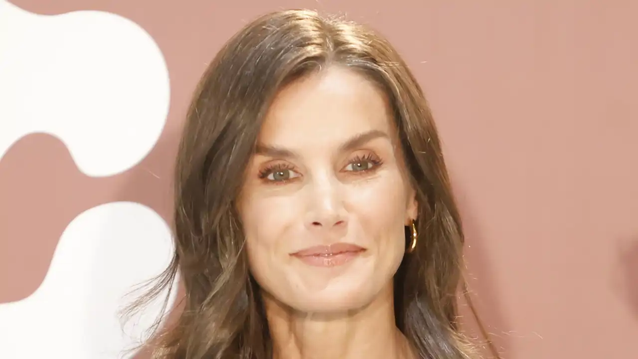La Reina Letizia muy sonriente