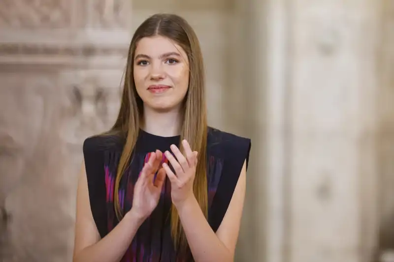 La Infanta Sofía durante un acto en el Palacio Real