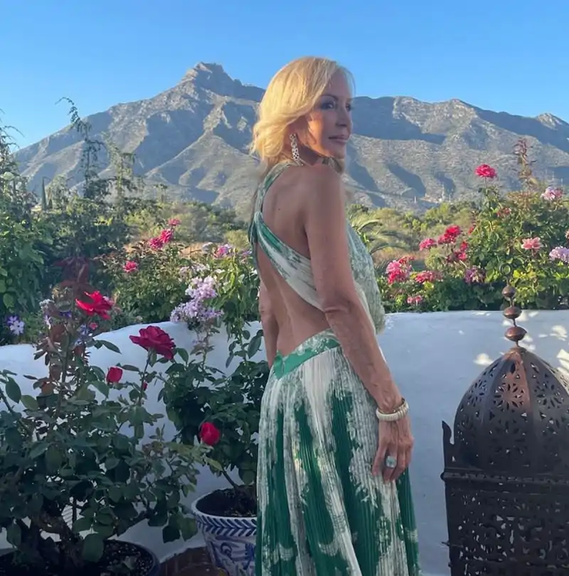Carmen Lomana en su ático de Marbella