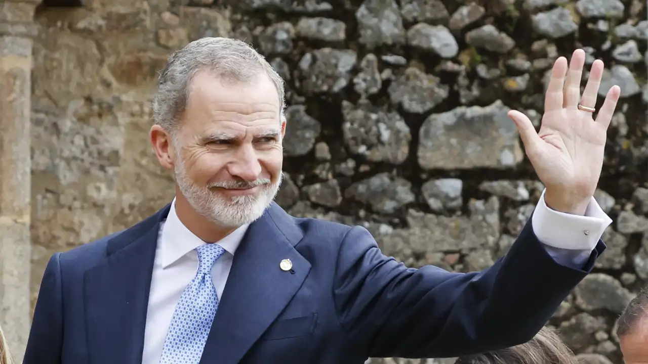 El Rey Felipe VI saluda amablemente 