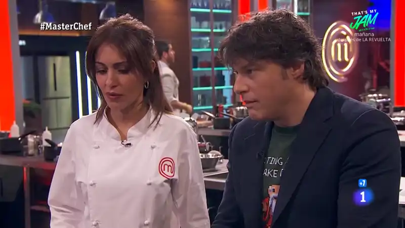 Hiba Abouk y Jordi Cruz en 'MasterChef'