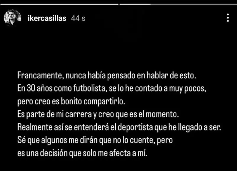 Iker Casillas publica este mensaje en redes