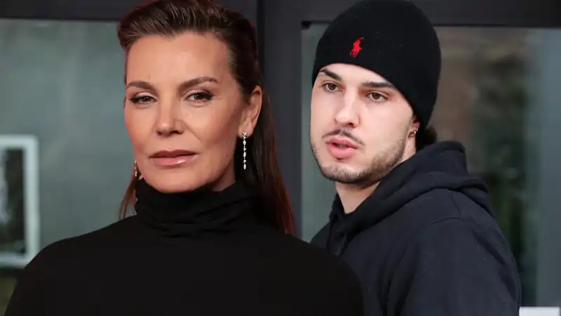 Mar Flores y su hijo Carlo Costanzia