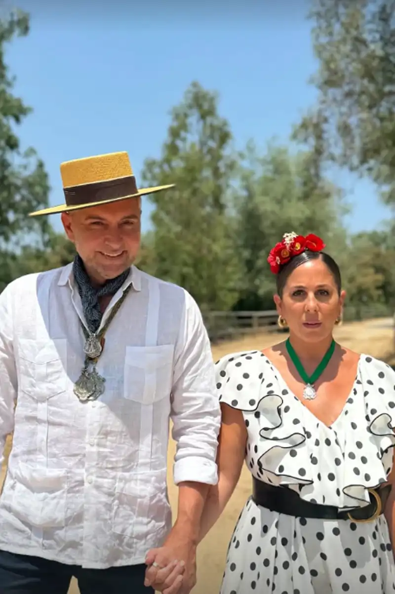 Anabel Pantoja durante el Camino del Rocío