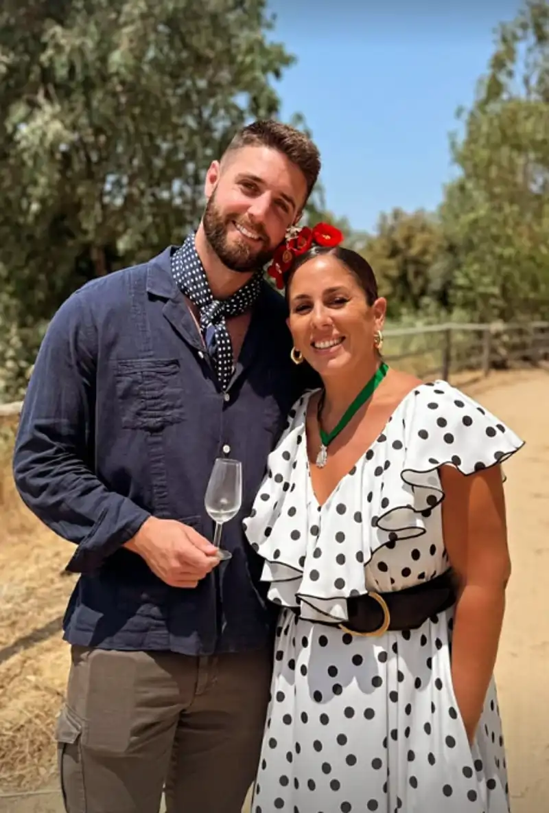 Anabel Pantoja y David Rodríguez en el Camino del Rocío
