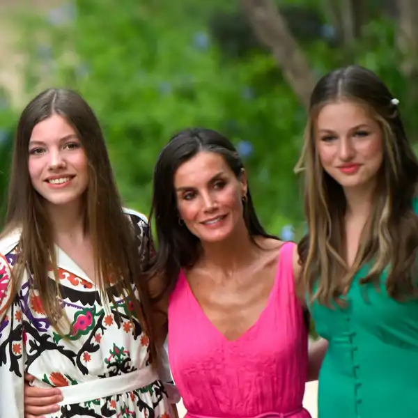 Familia Real española en su posado de verano.