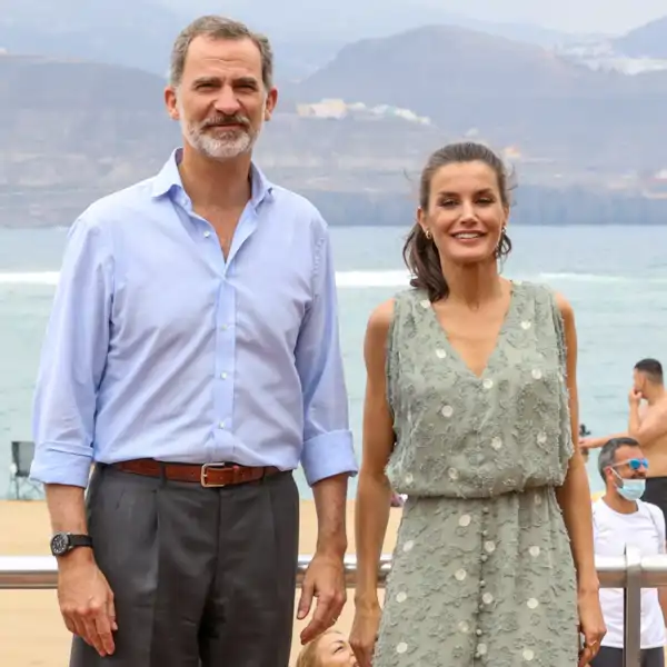 Los Reyes, Felipe y Letizia, en su último viaje a Canarias.