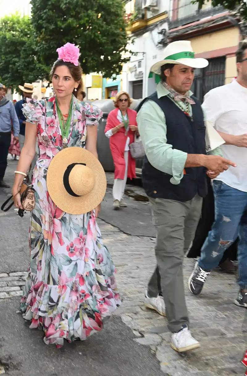 Lourdes Montes y Fran Rivera en el Camino del Rocío