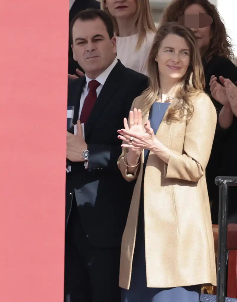 María Ocaña y  Miguel Ángel Herráiz Alarcón, Jefe de Seguridad de Casa Real