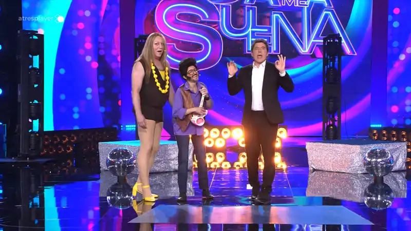 Sara Escudero y Goyo Jiménez en 'Tu cara me suena'