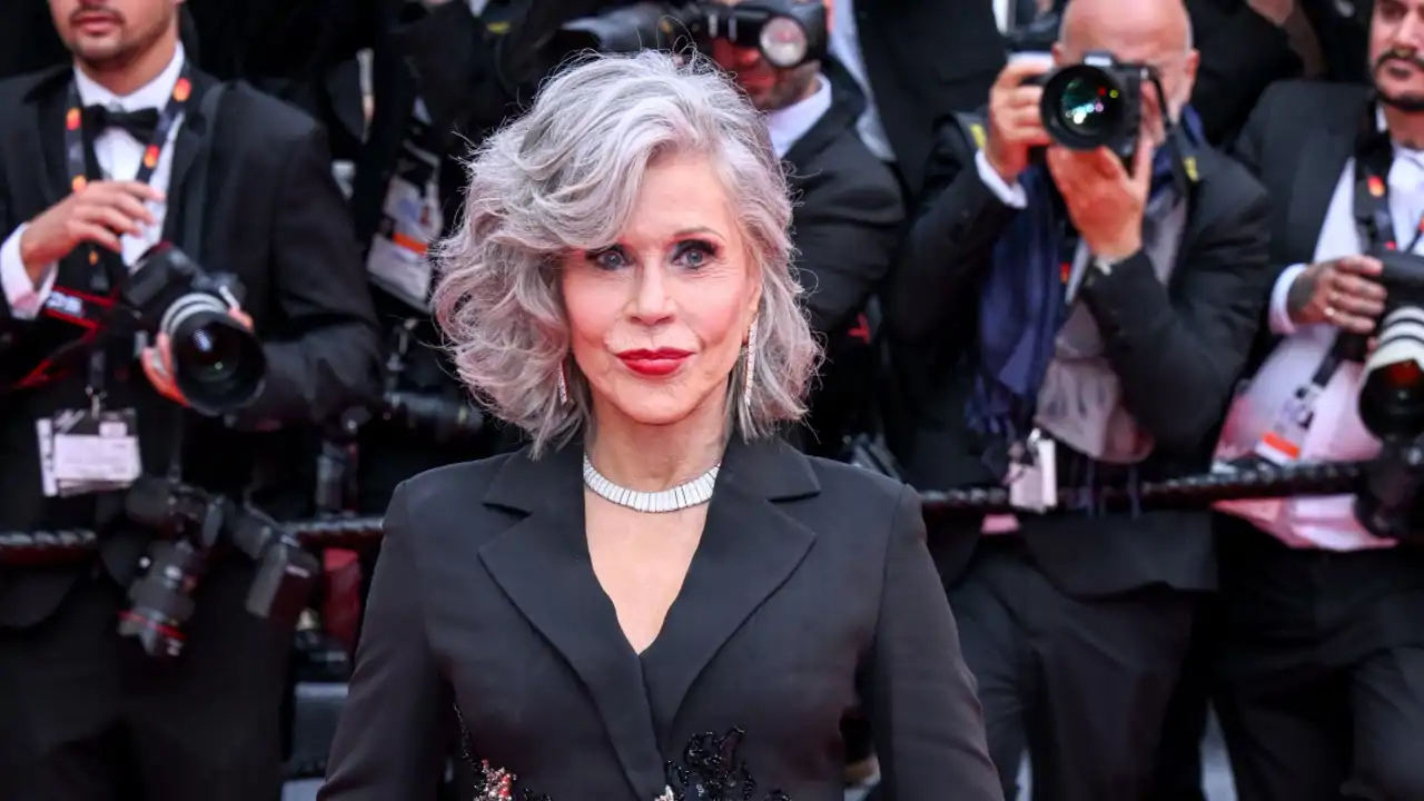 Jane Fonda posa durante un photocall