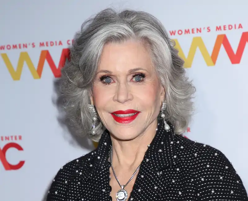 Primer plano de la actriz Jane Fonda