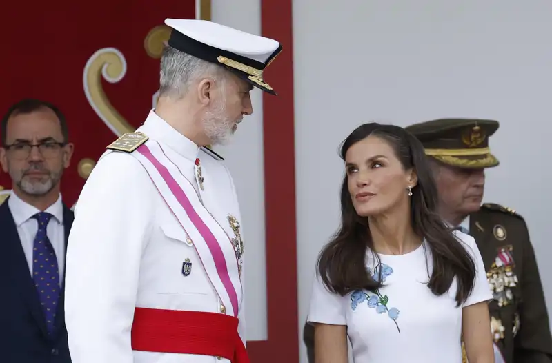 El Rey Felipe y la Reina Letizia en el Día de las Fuerzas Armadas