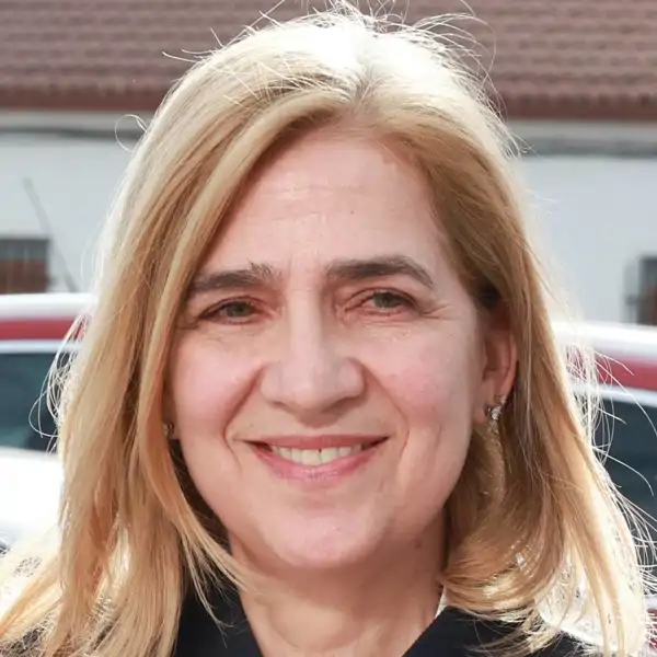 La Infanta Cristina sonriendo